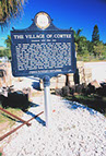 photograph of historical marker in cortez village florida